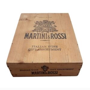 Martini & Rossi Wooden Wine Gift Box